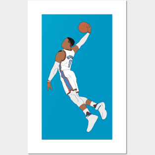 Russell Westbrook Dunk Posters and Art